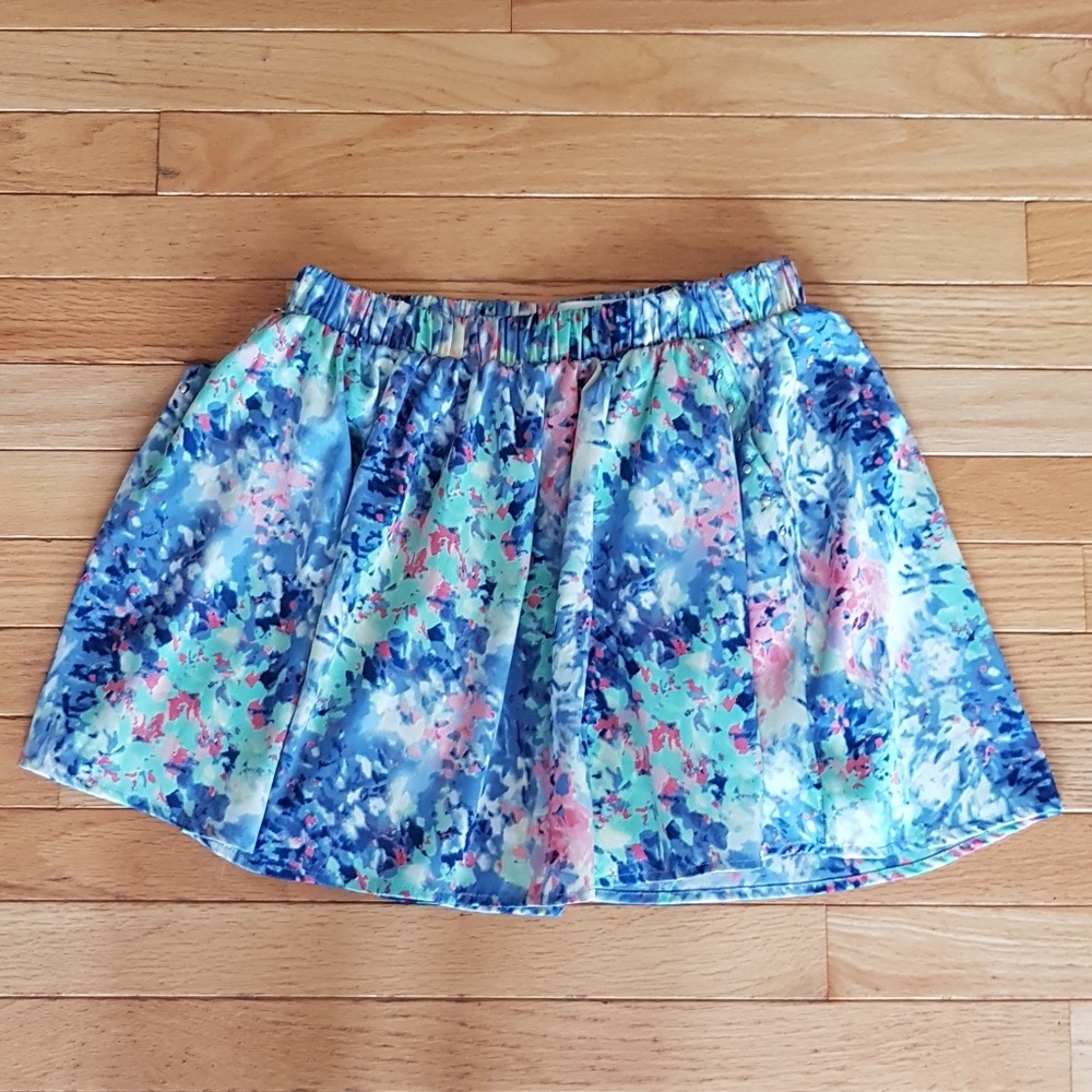 Floral Mini Flare Skirt size M B.P. Collection